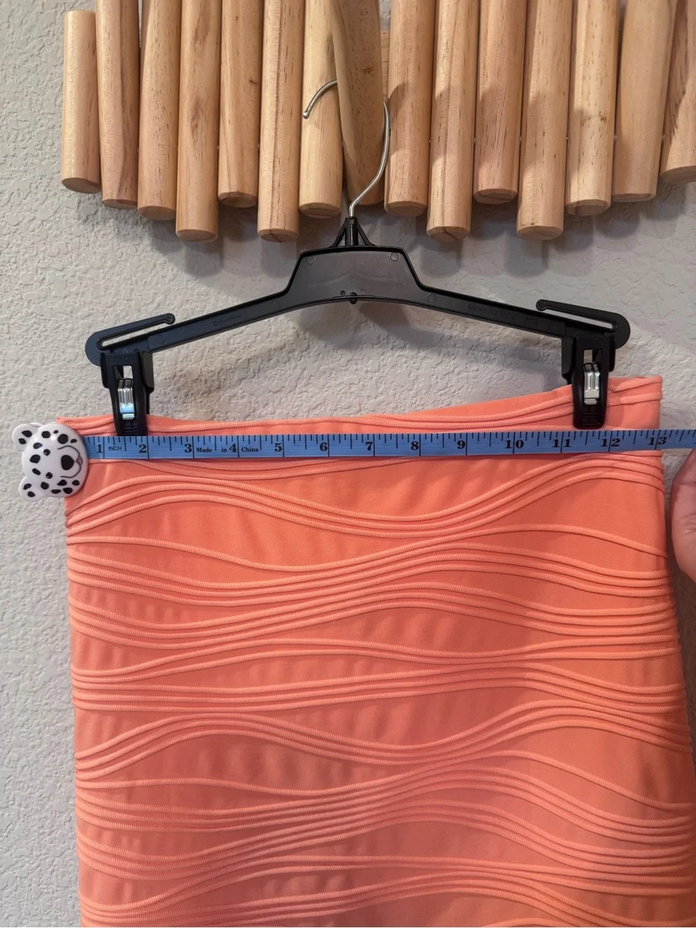 Coral Textured Mini Skirt/ NEVER WORN - Picture 5 of 6